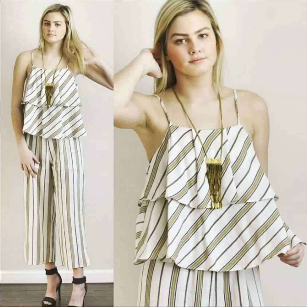Adorable Flounce Top Jumpsuit